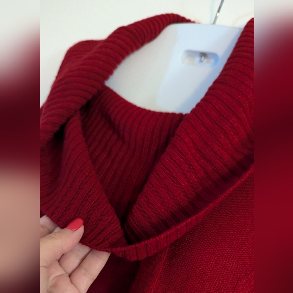 Red Cowl Neck Sweater by ALYX - Picture 7 of 12